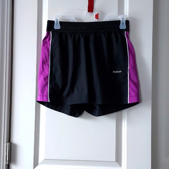 Reebok shorts black purple small - Picture 1 of 10
